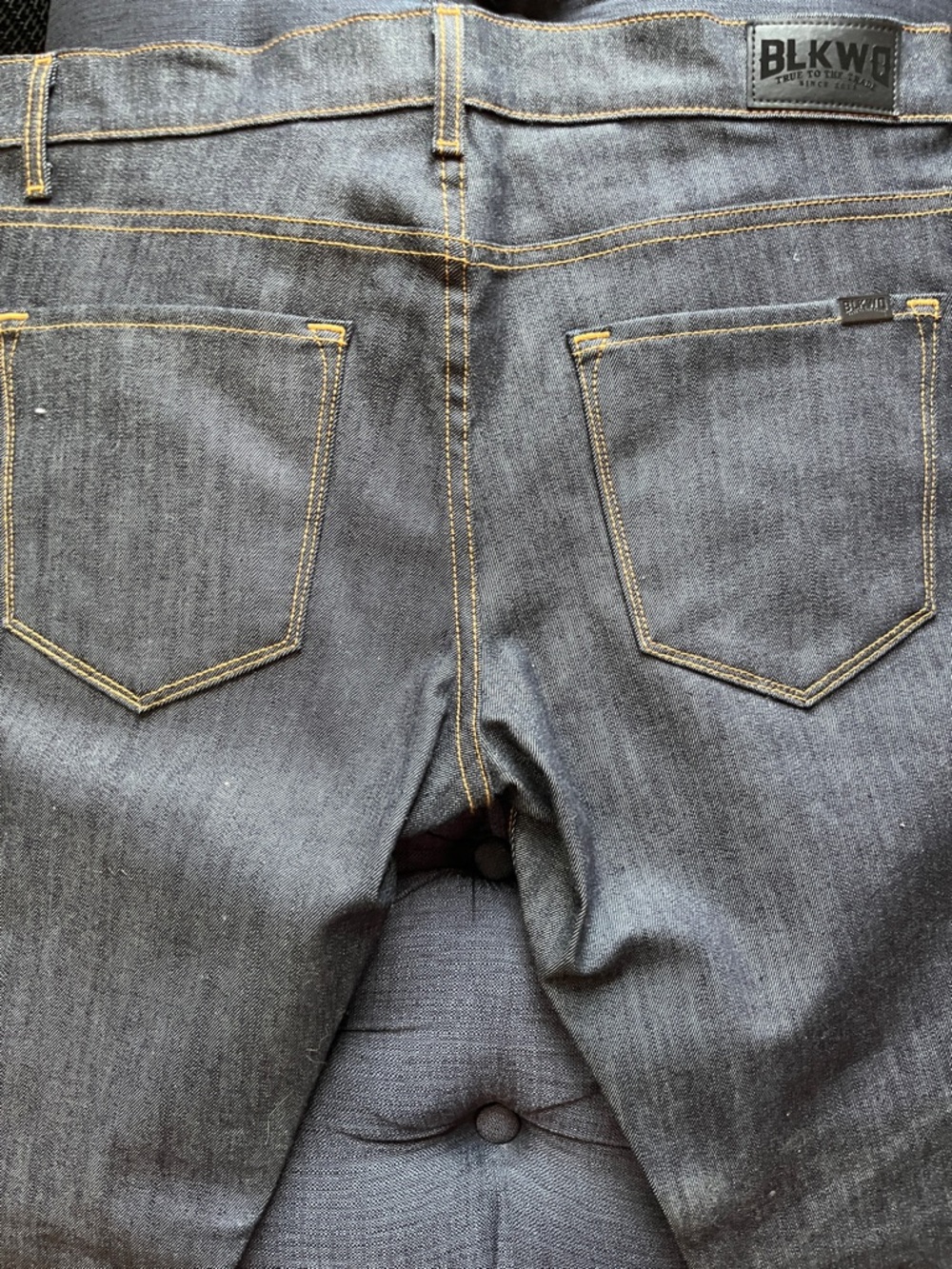 BLKWD Men’s Dark Blue Straightt-Leg Jeans
